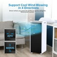 thumbnail image 6 of 8000 BTU Portable Air Conditioner with Remote Control, 3-in-1 AC Unit with Fan & Dehumidifier Mode,Quiet AC Unit with LED Display, Cool Rooms up to 350 Sq.Ft,24h Timer for Room, Dorm, Office, 6 of 9
