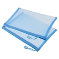 thumbnail image 1 of Malla Cremallera Bolsas, A5 Nylon Cremallera Bolsa Lápices Estuche Almacenamiento Bolsillos para Viajes Oficina Accesorios, Cielo Azul Paquete de 6, 1 of 5