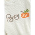 thumbnail image 6 of Toddler Baby Boy Girl Halloween Sweater Long Sleeve Letters Pumpkin Knit Pullover Sweatershirt Fall Winter Clothes, 6 of 8
