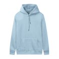 thumbnail image 4 of Dowegor Women's Casual Pocket Hoodie Long Sleeve Fashion Rope Pullover Hoodie Top Women's Fashion Hoodies & Sweatshirts Hooded Sweatshirt Women Womens Fall Sweatshirts Sky Blue 3Xl, 4 of 6