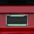 thumbnail image 3 of Pittsburgh Hockey Penguin's Retro Blue Chrome Metal (Set of 2) Laser Cut License Plate Frames, 3 of 6