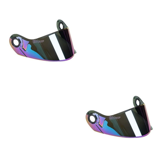 Lente de visera Kenally para casco LS2 FF370 FF394 FF325 2piezas Multicolor