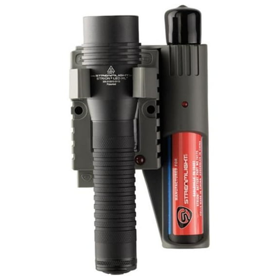 Streamlight SR74778 Strion LED HL 615 Lumen Rechargeable Professional Flashlight with 120V, 100V & 12V DC Piggyback Charger, Black
