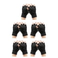 thumbnail image 1 of Guardoinrt Compact And Lightweight Pressure Fingerless Gloves Convenient To Work Wide Applications Compression Gloves black black dot 5Set, 1 of 6