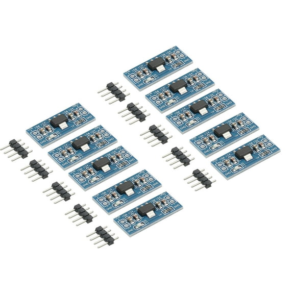 Uxcell DC-DC Buck Converter Voltage Regulator AMS1117 4-12V to 1.8V 0.8A Blue with Frequency Pin Pack of 10