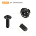thumbnail image 4 of Unique Bargains Flanged Button Head Socket Cap Screws, 50 Pack M6x20mm 304 Stainless Steel Bolts, 4 of 5