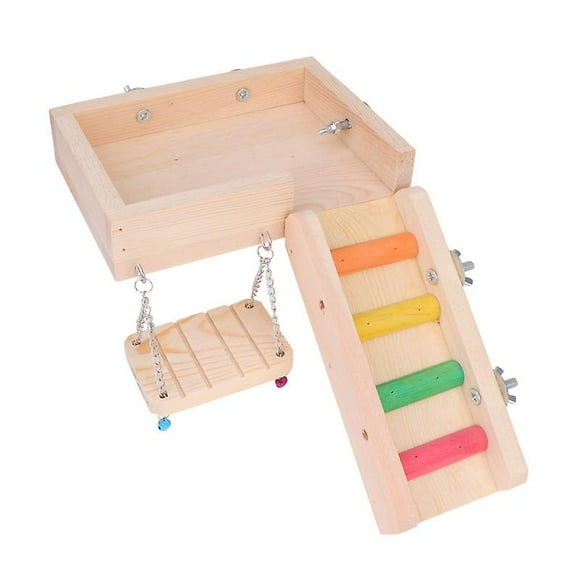 1 juego columpio para pájaros