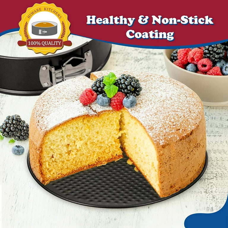 ENLOY Springform Pan Set of 3 Nonstick Cheese Cake Pan, Removable Bottom  Leakproof Cake Pan for Baker & Baking Enthusiast, Heart Round Square Cake  Pan