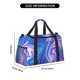 thumbnail image 3 of Fotbe Swirl Blue And Purple Bolsa de Viaje con Estampado, Bolsa de Fin de Semana para Mujer con Compartimento para Zapatos, Bolsa de Gimnasio con Bolsillo Húmedo, 3 of 7