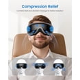 thumbnail image 4 of RENPHO Eye Massager with Heat & Vibration – 5 Massage Modes, Bluetooth Music, Adjustable Headband, USB Rechargeable - Black, 4 of 7