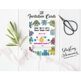 thumbnail image 3 of Darling Souvenir Multicolor Birthday Invitation Card Printable Elegant Fill or Write In Blank Party Invites 28 Pcs 5 x 7 Inches, 3 of 5