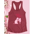 thumbnail image 3 of Mom And Daughter Silhouette Racerback Tank Women -Image by Shutterstock, Female Small, 3 of 4