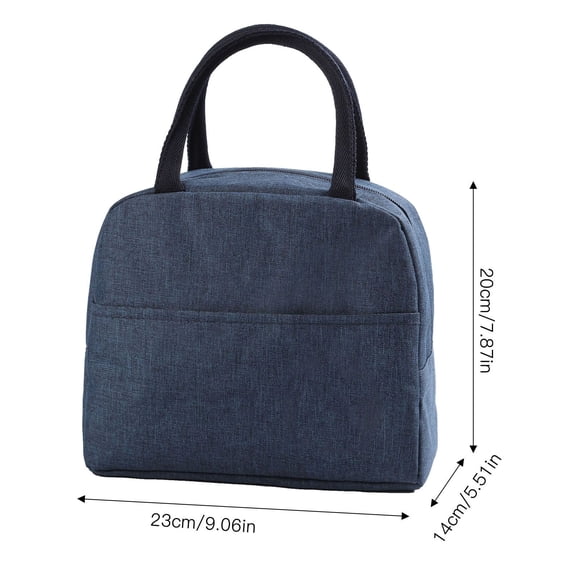 TOTE Bolsa De Almuerzo Reutilizable Aislamiento Lorzonal Tela Oxford De Alta Capacidad Para El Trabajo Picnic Playa 23x14x20cm
