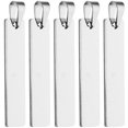 thumbnail image 1 of 5 etiquetas de metal en blanco, etiquetas de estampado de acero inoxidable, etiquetas de estampado de metal, colgantes, dijes, 1 of 7