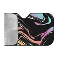 thumbnail image 2 of ZICANCN Car Sun Shades Front Windshield, Abstract Modern Dark Marble Automotive Front Window Sun Shield Visor, Medium Size, 2 of 8