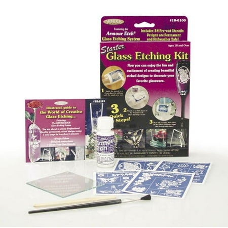 - Starter Glass Etching Kit - 39 pieces