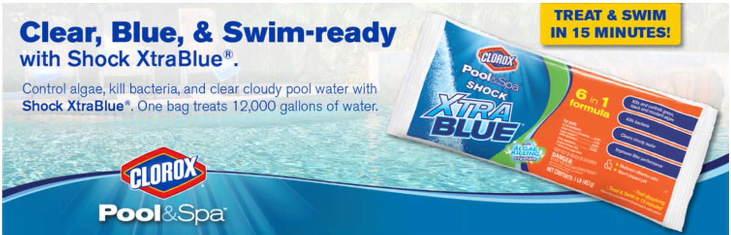Clorox Pool&Spa Shock Xtra Blue, 24 lbs
