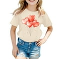 thumbnail image 4 of SNKSDGM Girls Girls Short Sleeve Tops Size 4T Clothes for Girls 10-12 Trendy Kids Erfly Print Short Sleeve T Shirt Tops Casual 3-4 Years, 4 of 4