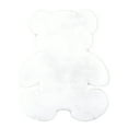 thumbnail image 2 of Bear Shaped Non-Slip Floor Mat , Fluffy Shag Rug Soft Plush Faux Wool Carpet 31X24 Inch Floor Mat for Living Room Bedroom Modern Decor (White), 2 of 6