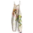 thumbnail image 2 of Feternal Women's Fashion Summer Sweet Loose Casual Print Retro Strappy Jumpsuit overalls&nbsp;for&nbsp;women&nbsp;loose&nbsp;fit, 2 of 5