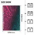 thumbnail image 2 of Wirebound Notebook Hardcover Spiral Notebooks Neon Pink and Teal Pattern, 60 Pages, 80 GSM, 5.7 x 8.3in, 2 of 8