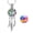 Colorful-Steel, variant on Flower with Feather Wings Cremation Jewelry Urn Necklace for Ashes Pendant Necklace Cremation Keepsake Jewelry for Women Men Pet