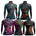 thumbnail image 2 of Jersey de ciclismo de manga larga para mujer, nuevo estilo de México, ropa de equipo de polar fino e invernal para primavera y otoño, maillot de ciclismo para mujeres, 2 of 5