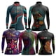 thumbnail image 2 of Jersey de ciclismo de manga larga para mujer, nuevo estilo de México, ropa de equipo de polar fino e invernal para primavera y otoño, maillot de ciclismo para mujeres, 2 of 5