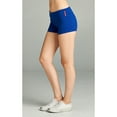 thumbnail image 3 of Essential Basic Junior Women Fold Over Low Rise Short Cotton Spandex Yoga Dance, 3 of 4