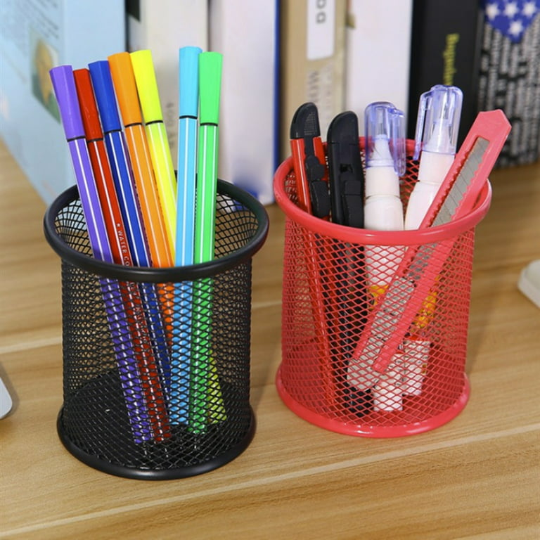 Mesh Pen Holder Metal Pencil Holder For Desk, Pen Organizer Pencil