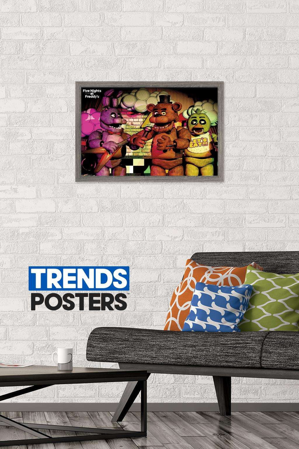 Five Nights at Freddy's - Band Wall Poster, 14.725" x 22.375", Framed