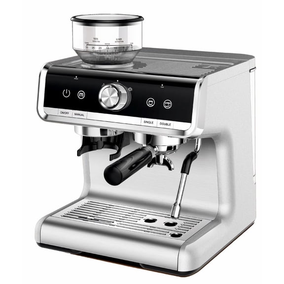 Stainless Steel Espresso Maker Cappuccino, Coffee Machine 20 Bar Pressure, And Macchiato With Milk Frother 2.8l Water Tank, Commercial Espresso Machine Barista Kit, For Latte