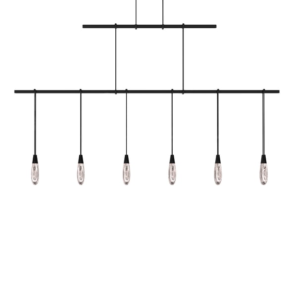 Sonneman S1b48k-Jr181212 Suspenders Led 2-Tier Linear Pendant - Black
