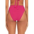 thumbnail image 4 of Becca by Rebecca Virtue RASPBERRY High-Waist Bikini Swim Bottom, US Small, 4 of 4