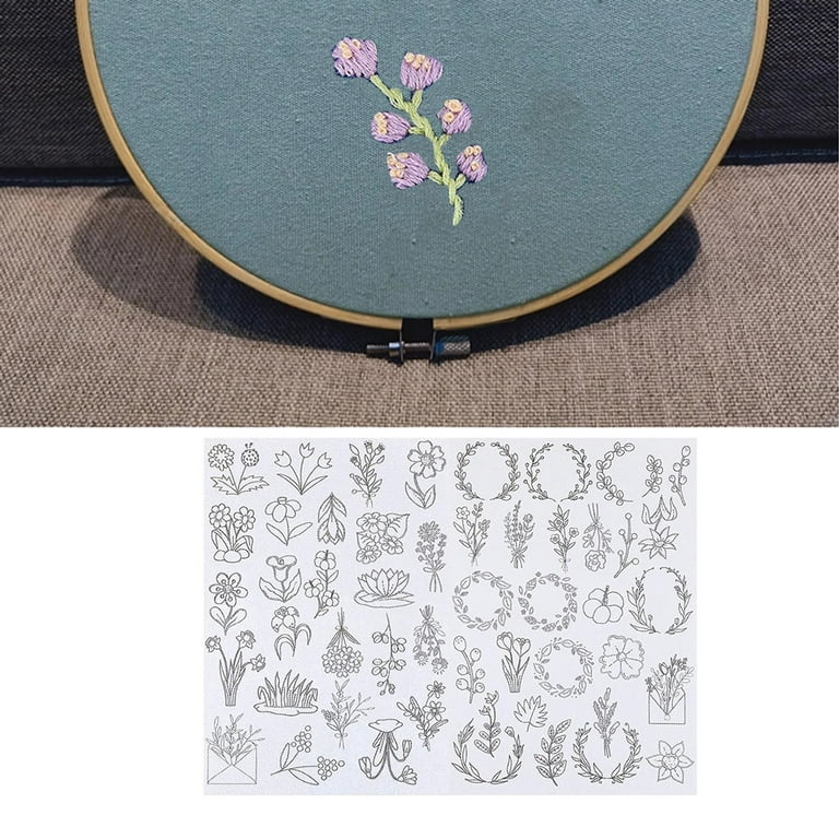 Spring Stick and Stitch Pack, Water-soluble Dissolving Stick-on Embroidery  Designs 