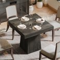 thumbnail image 2 of Fnova 31.5" Square Farmhouse Dining Table, Wood Coffee Table for 4 People, Modern Kitchen Table for Dining Room, Black (Chairs Not Included), 2 of 10