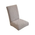 thumbnail image 3 of shyuyusa 6-Piece Elastic Spandex Dining Chair Covers Set Semi Circular Slipcovers Stretchable Water Resistant for Home Restaurant Office Decor, 3 of 6
