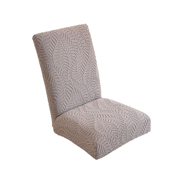 Elastic Dining Chair Covers, Stretchable Semi Circular Chair Back Protectors for Home and Dining Room Chairs, Machine Washable Polyester Furniture Covers