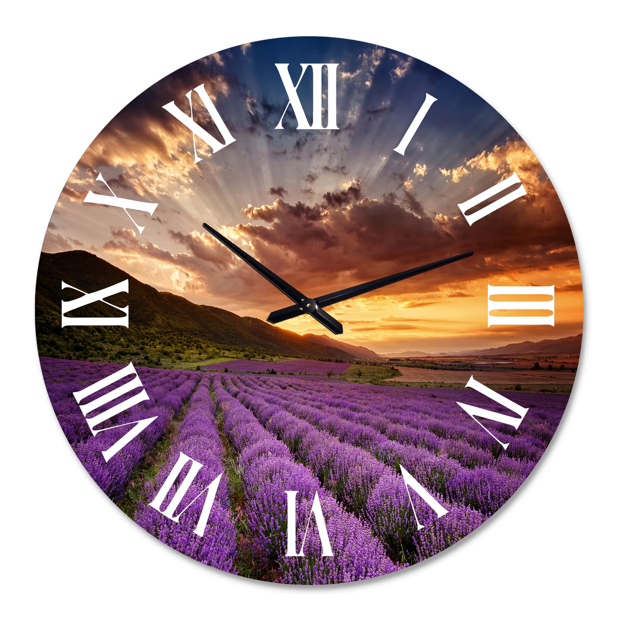 Designart 1 in Farmhouse Wall Clock