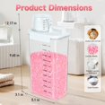 thumbnail image 3 of Laundry Detergent Dispenser for Laundry Room Organization and Storage,78 oz Laundry Detergent Container,Laundry Scent Booster Beads Dispenser for Washing Powder,Soda Powder, Grain, Fabric Softener, 3 of 8