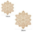 thumbnail image 5 of Decorative Delicate Placemat PVC Hollow Snowflake Shape Cup Pad Coffee Table Mat Napkins Home Decor, 5 of 8