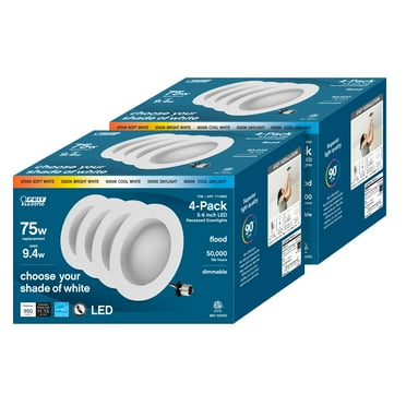 Feit Electric 5” LED Recessed Downlight Energy Star Dimmable 850 Lumens Recessed Lighting (8 Count)