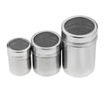 thumbnail image 5 of Tnobhg Stainless Steel Spice Sifter with Lid Fine Mesh Rotating Cover Seasoning Jar for Pepper Coffee Powder BBQ Spice Food Grade Salt Sugar Shaker Outdoor Camping & Kitchen Supplies, 5 of 8
