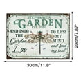 thumbnail image 3 of QTOCIO Personalized Garden Floral Art Find My Souls Custom Classic Metal Sign, 3 of 9