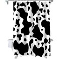 thumbnail image 2 of Luxury Fabric Shower Curtain, Brown Cowhide Cow Skin Look Cow Print 72x72inch, 2 of 5