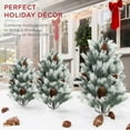 thumbnail image 2 of CY5O5ee Christmas Topiary Trees 21.6'' Boxwood Topiaries 3D Yard Signs with Stakes for Christmas Indoor Outdoor Home Garden Porch Decoration, 2 of 8
