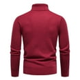 thumbnail image 4 of jsaierl Mens Sweater Knit Turtle Neck Slim Fit Top Long Sleeve Solid Fall and Winter Pullover Sweater, 4 of 5