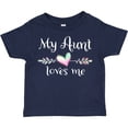 thumbnail image 3 of Inktastic My Aunt Loves Me- Heart Boys or Girls Toddler T-Shirt, 3 of 5