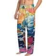thumbnail image 6 of Saiise Colorful Whimsical Earth Print Mens Pajama Pants for Men,Mens Lounge Pants,Funny Gifts for Men,Men's Pajama Bottoms-Large, 6 of 6