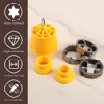 thumbnail image 4 of HUGFEGWE PVC Thread Maker Tool for Electric Drill, Plastic Pipe Tap Die Set, with 3 Dies,1/2", 3/4", 1", Pipe Threader Plumbing Tool for Professional Cutting & Pipe Threaders (6PCS) U2536-3126, 4 of 7